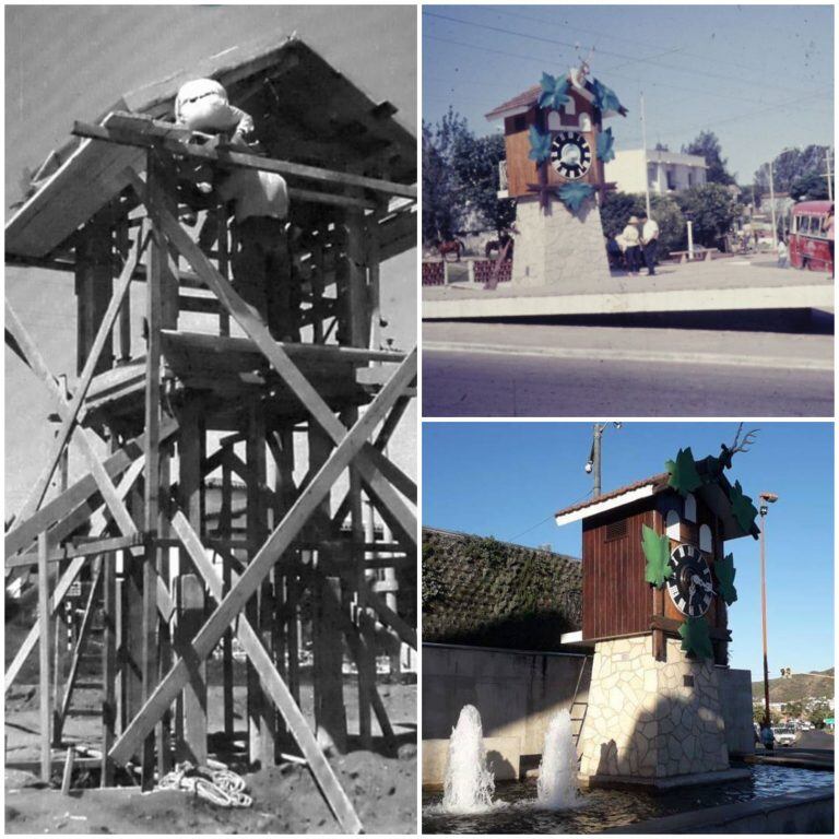 El Reloj Cucú y su paso por el tiempo. (Fotos antiguas: Eldor Bertorello).