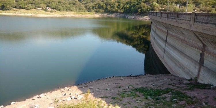 El Dique La Quebrada es el más afectado por la sequía y la falta de lluvias.