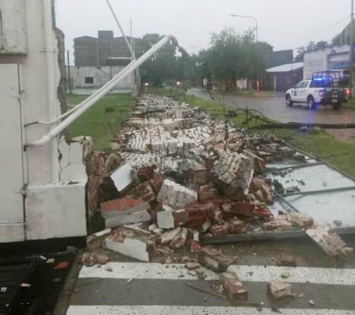 Muro caído de Cancha Libertad