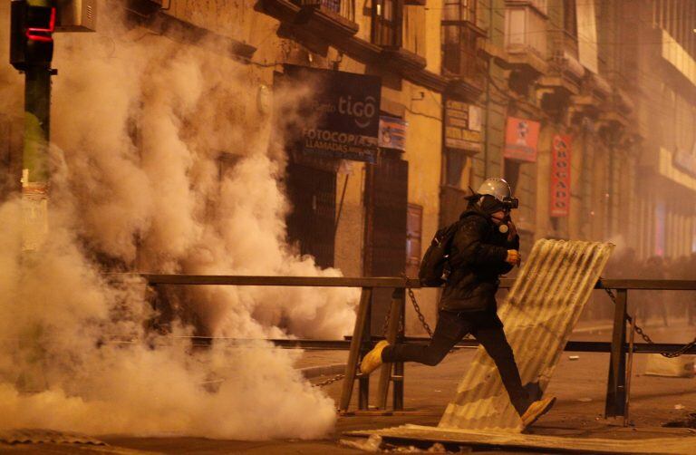 Caos en las calles de Bolivia. (AP Photo/Juan Karita)