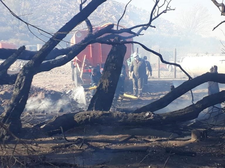 Malrgüe incendio de campo