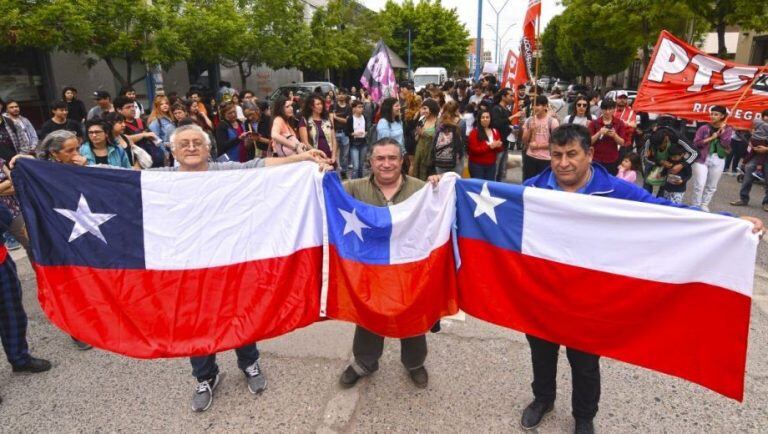 Protesta en General Roca (Río Negro).