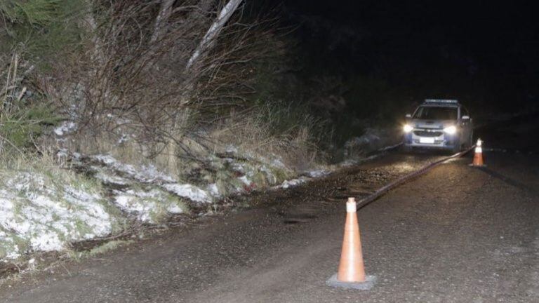 La policía trabajó en la ruta