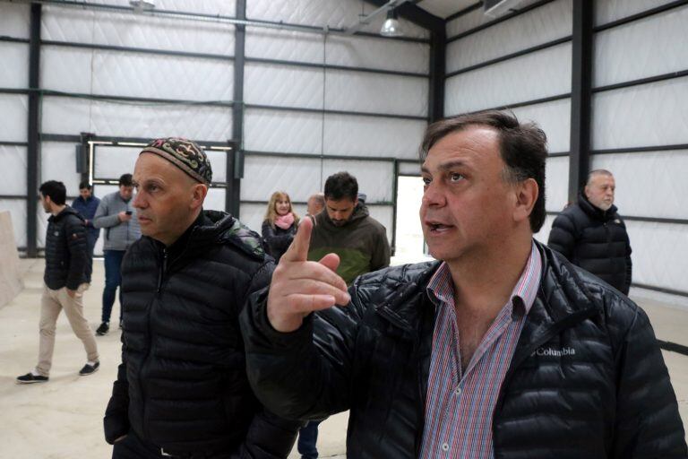 recorrido de Javier Belloni y Sergio Bergman por la obra del Centro Ambiental y Relleno Sanitario