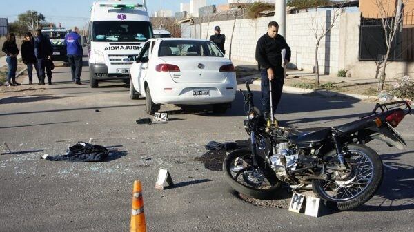 Terrible accidente en un barrio de la zona sur de la ciudad de San Luis.