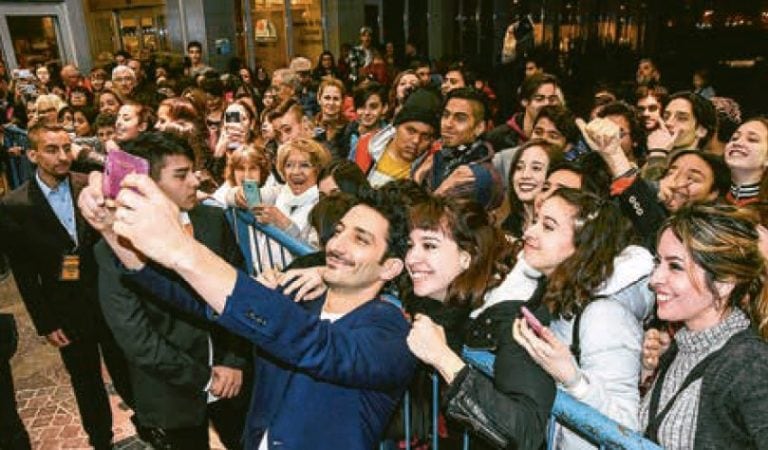 Juan Minujín, el padrino del evento.Foto Mariano Di Giusto/ Jornada