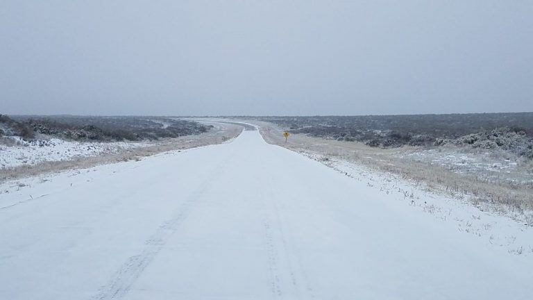 Así luce la ruta 143.