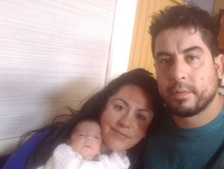 Lautaro Valentín y su familia.