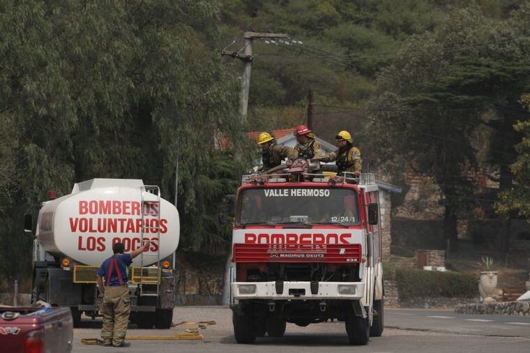 Incendio Los Cocos. Foto: Cadena 3