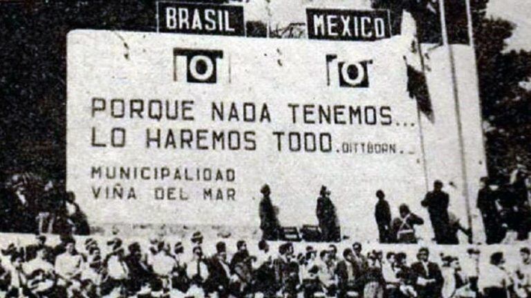 Un terremoto de 9,5 grados en 1960 puso a Chile en vilo. La Fifa se inquietó, pensando que no podrían organizar la Copa del Mundo. "El Mundial se hace en Chile sí o sí", aseguró el presidente Jorge Alessandri Rodríguez. Se bajaron dos ciudades sedes, Antofagasta y Valparaiso, y sólo quedaron en pie Santiago, Arica, Viña del Mar y Rancagua.