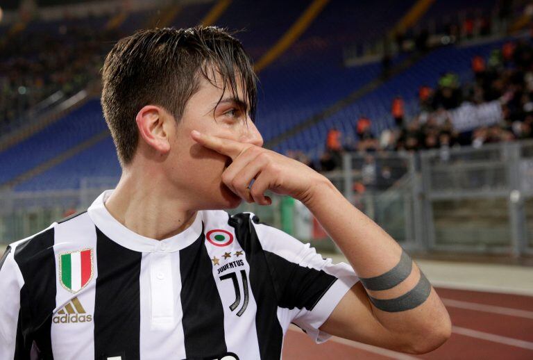 Soccer Football - Serie A - Lazio vs Juventus - Stadio Olimpico, Rome, Italy - March 3, 2018   Juventus’ Paulo Dybala celebrates after the match   REUTERS/Max Rossi