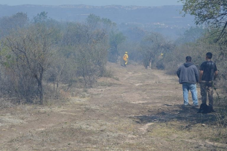 Incendio en el camino de Los Artesanos