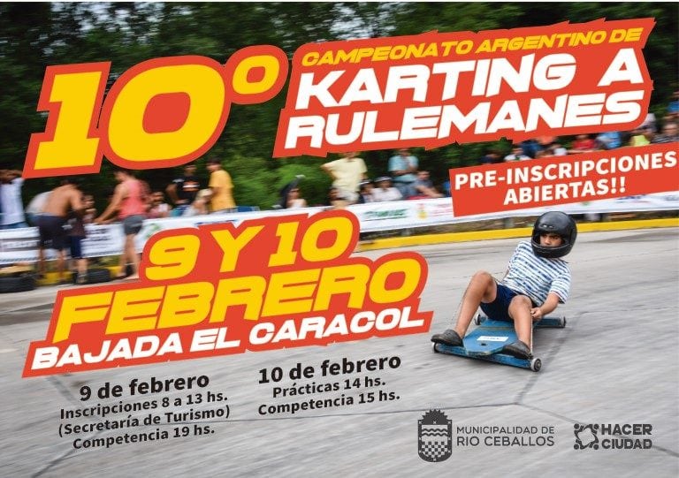 La 10° edición del Campeonato Argentino de Karting a Rulemanes será el 9 y 10 de febrero.