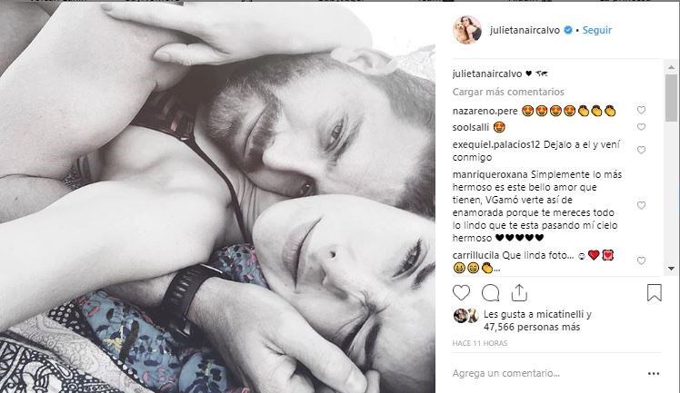 Las vacaciones mochileras de Julieta Nair Calvo y su novio