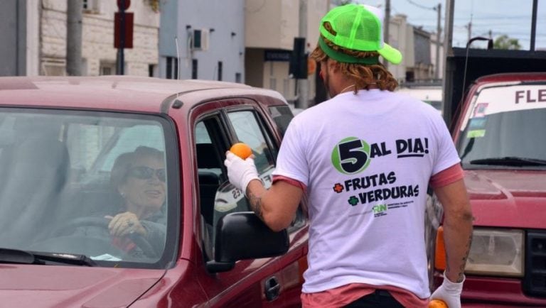 La iniciativa buscó concientizar respecto al uso de frutas y verduras (web).