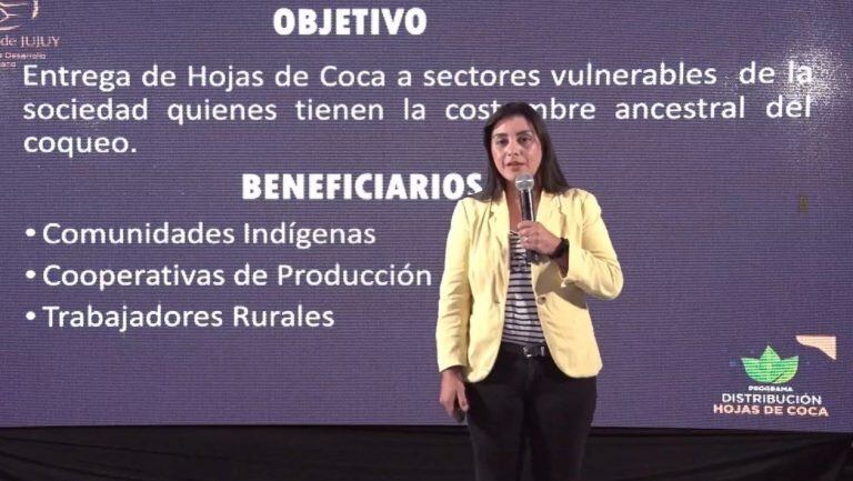 Carolina Pérez, titular de la secretaría de Pueblos Indígenas de Jujuy, a cargo de la ejecución del programa.