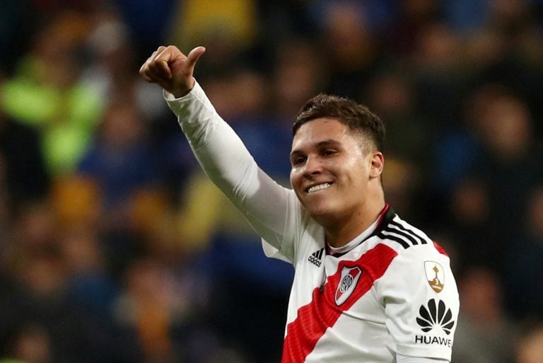 Juanfer Quintero hizo el gol que cambió el partido en Madrid (Foto: REUTERS)