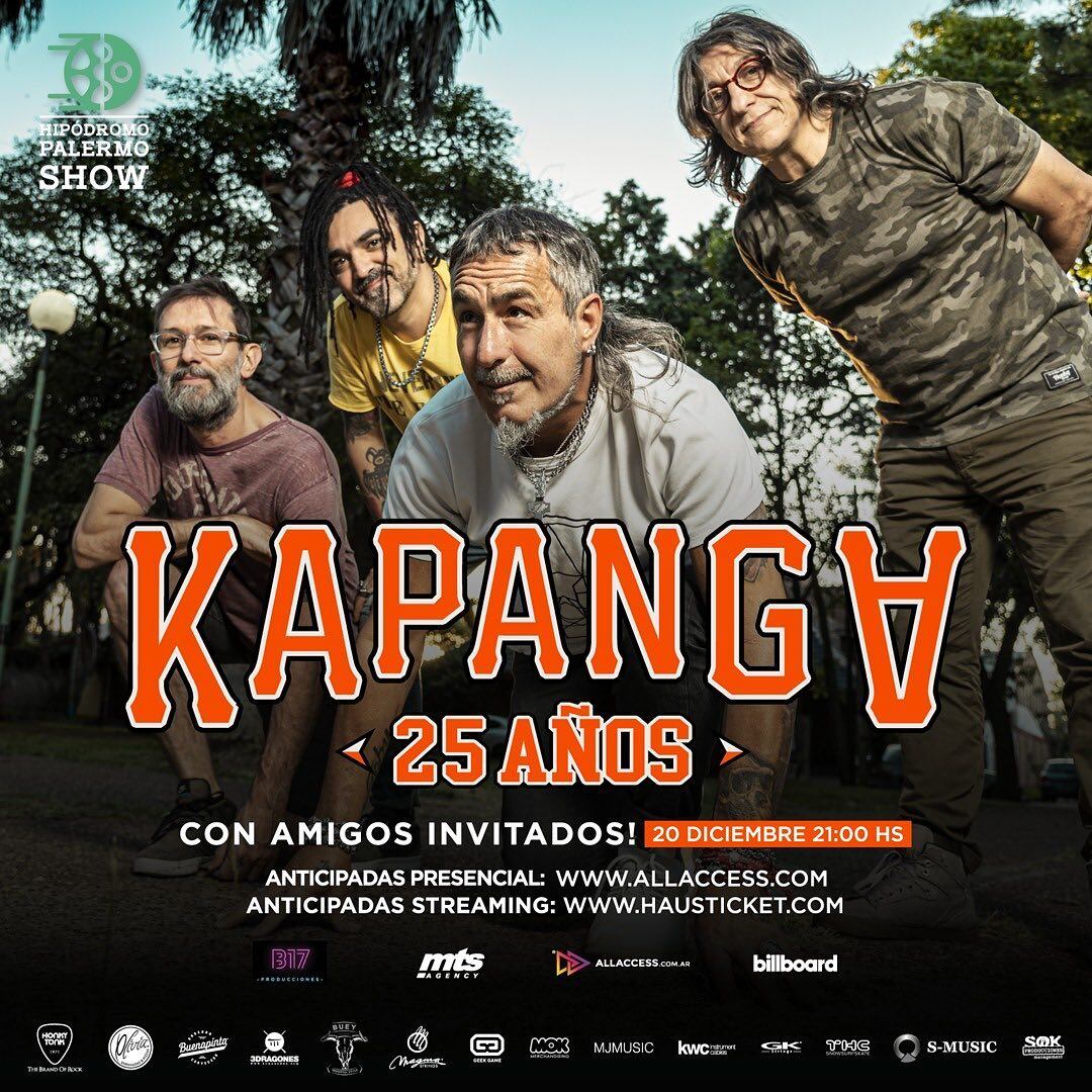 Kapanga festeja los 25 años de la banda.