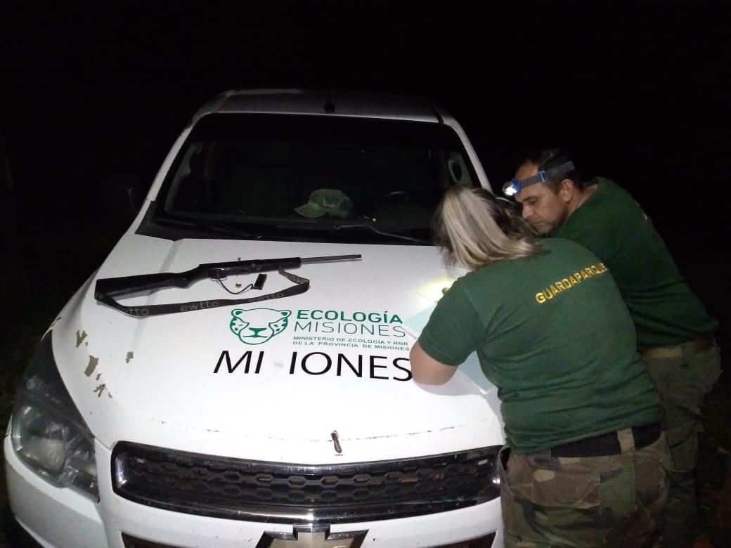 En un control preventivo, Guardaparques desarticulan campamento furtivo en la Biosfera Yabotí.