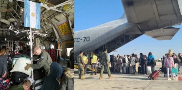 Cristian Argüello Baracco, piloto del Hércules para la evacuación de argentinos en Israel.