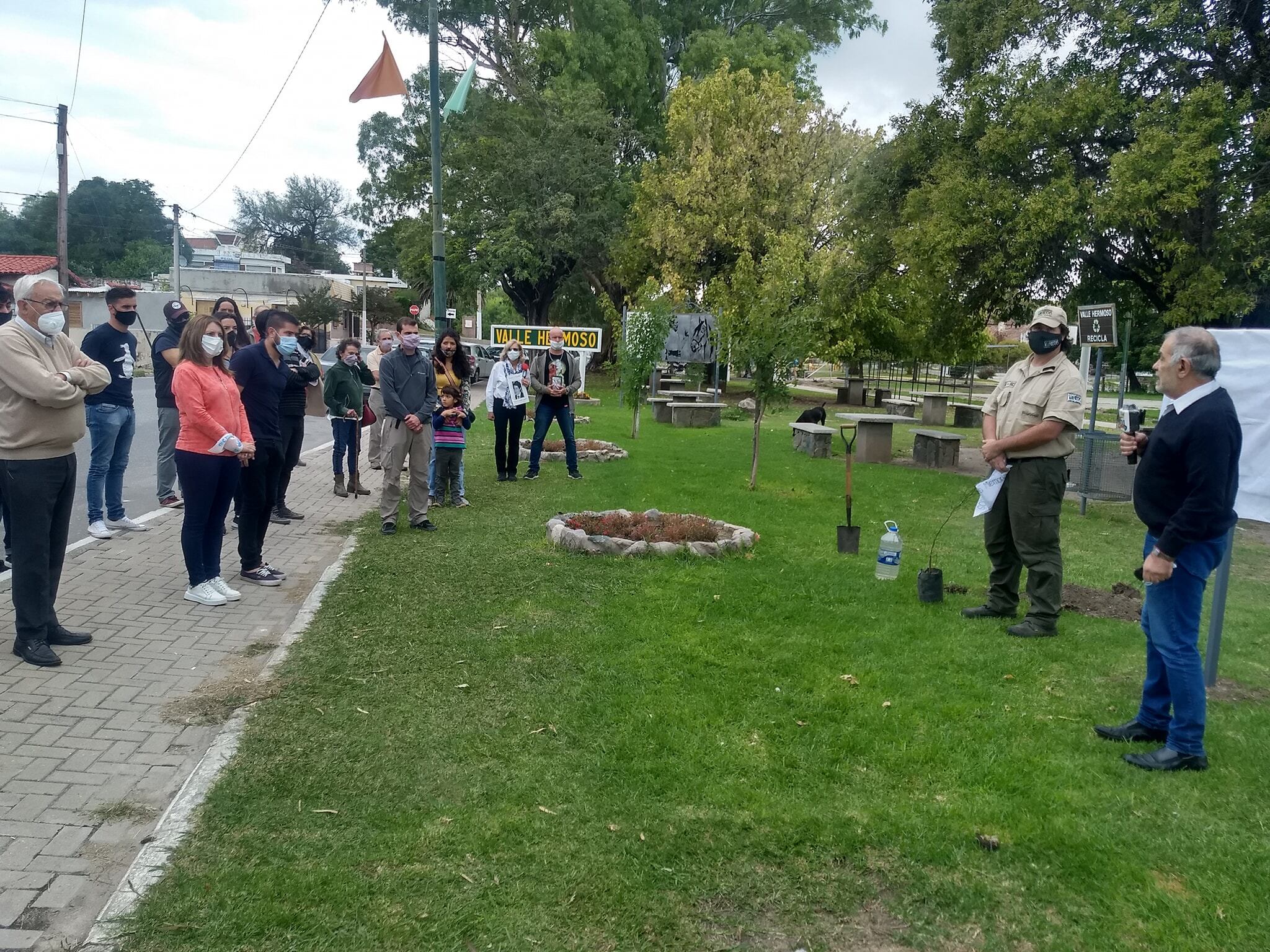 Valle Hermoso en el acto conmemorativo, a 45 años del Golpe de Estado en Argentina.