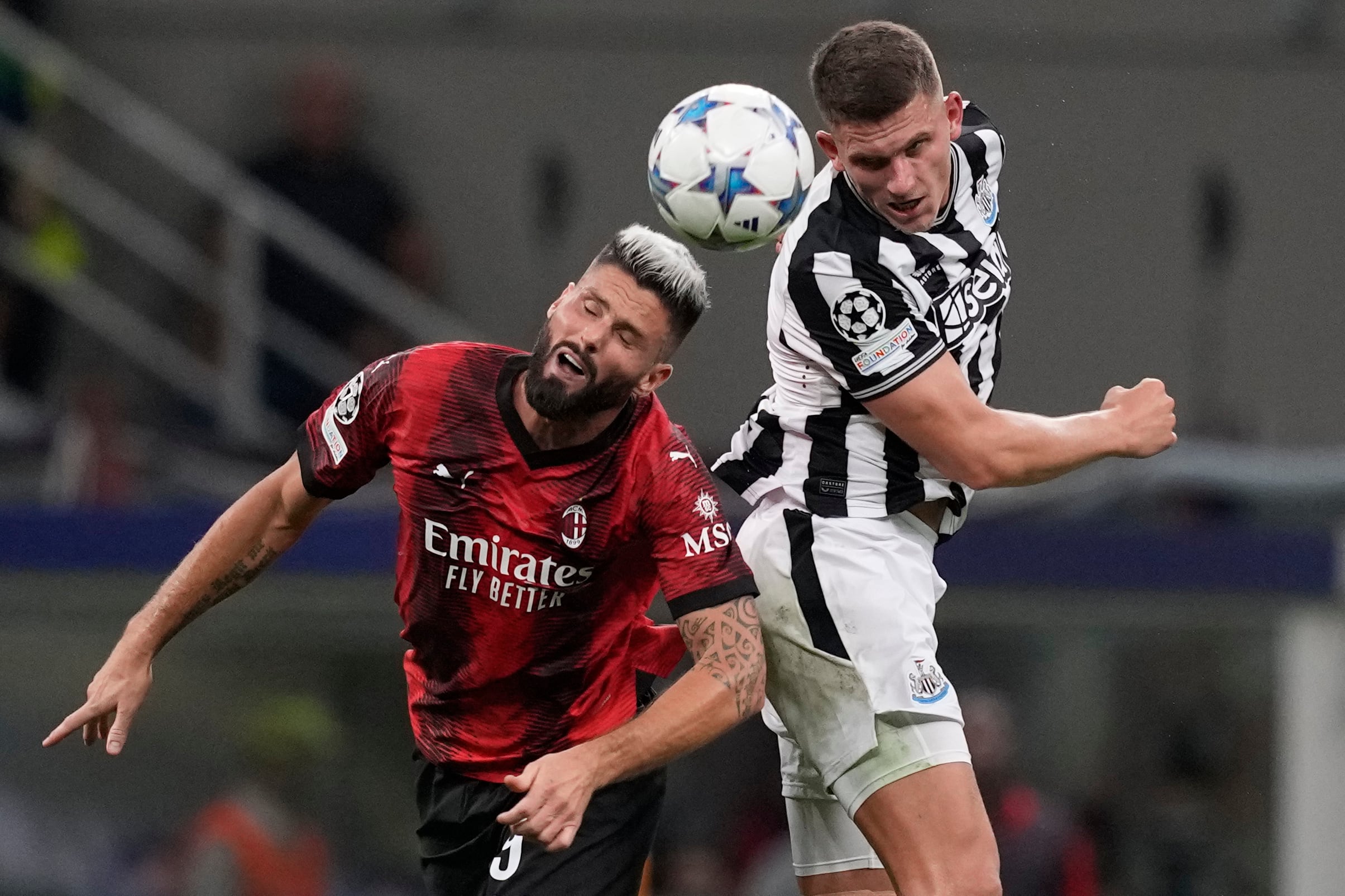 Olivier Giroud dejó el AC Milán y ocuparon su lugar con el artillero español. (AP Foto/Antonio Calanni)