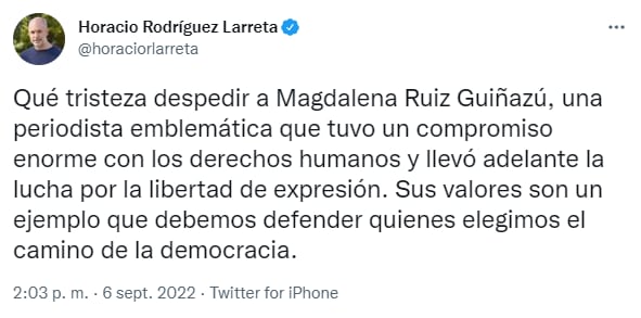 Los mensajes de algunos políticos tras la muerte de la periodista.