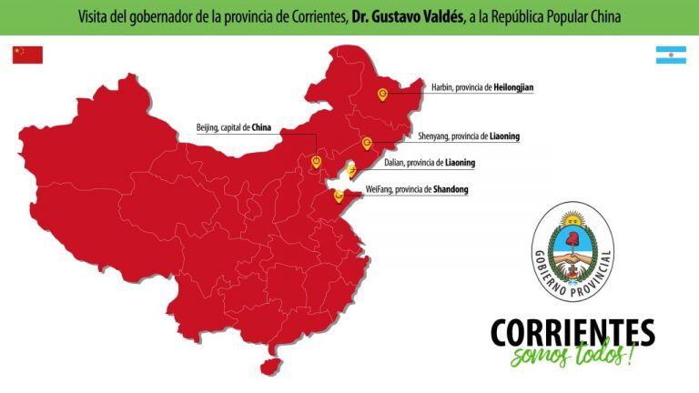 Recorrida del Gobernador de Corrientes por la República Popular China.