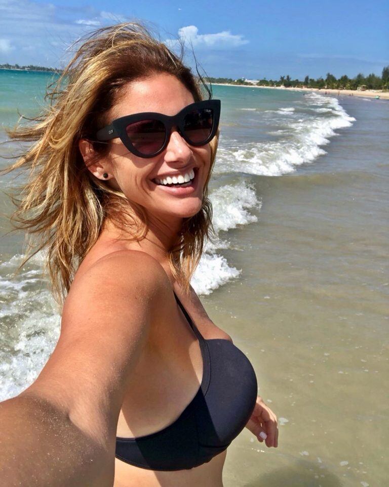 Las fotos de Alessandra Rampolla en la playa (Foto: Instagram)