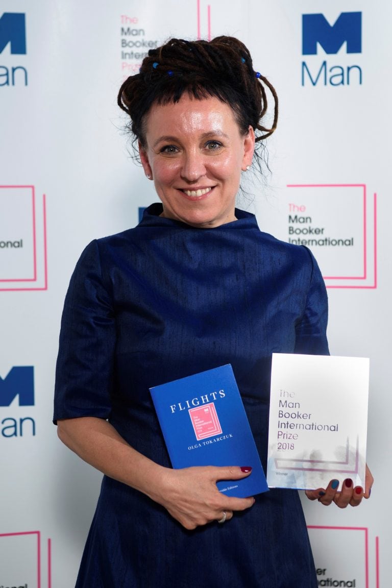 Imagen archivo. La autora polaca Olga Tokarczuk fue galardonada con el premio Nobel de Literatura 2018. Foto: Matt Crossick/AP.