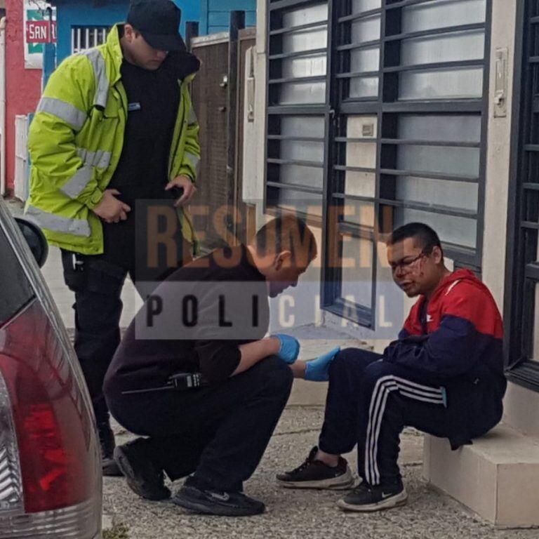 Cuatro sujetos golpearon y asaltaron a un hombre en Río Grande. Foto: Resumen Policial.