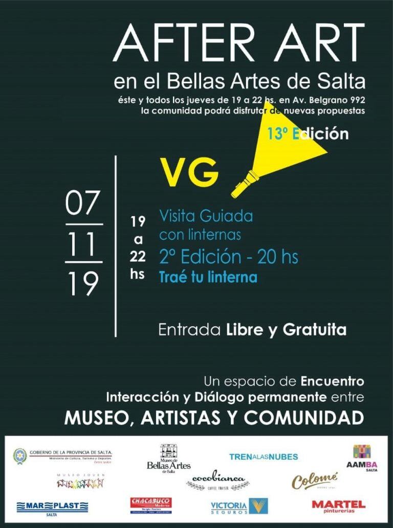 Nuevo AFTER ART (Facebook Museo Bellas Artes Salta)