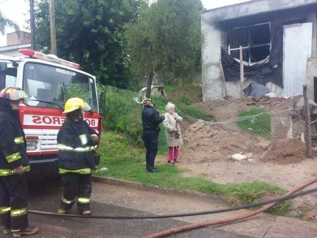 Incendio en una vivienda de Villa Allende