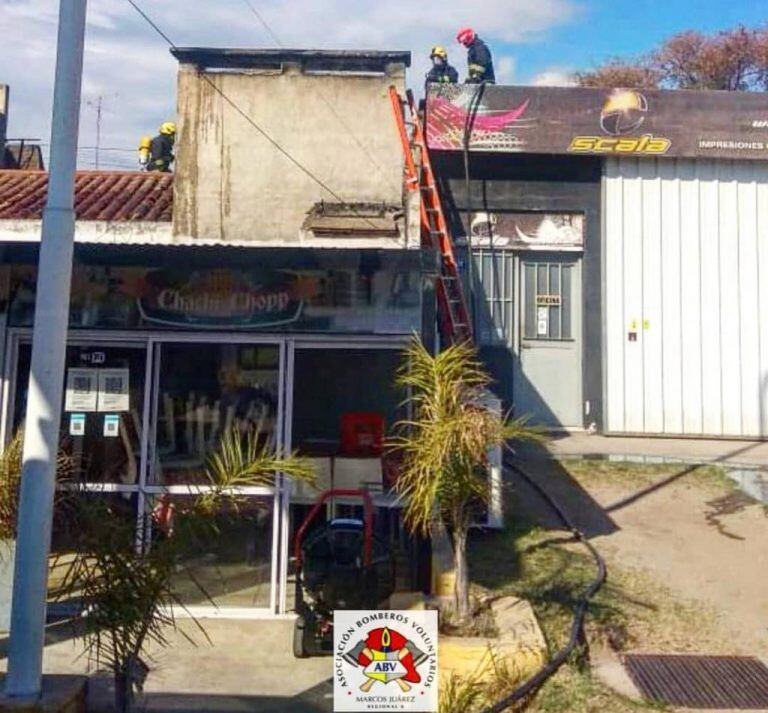 Salida de Bomberos Voluntarios.