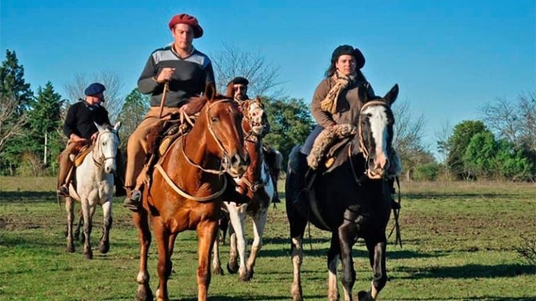 Delfina y Luciano se casaron por civil en el 2018.