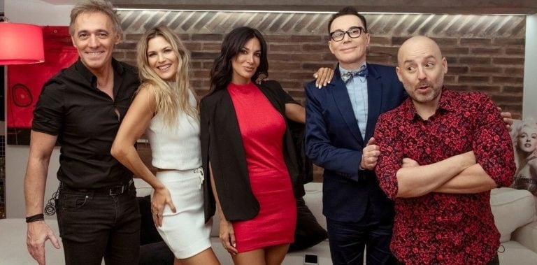 Los invitados de 'Divina Comida': Cae, Pia Slapka, Silvina Escudero, Marcelo Polino y José María Muscari.