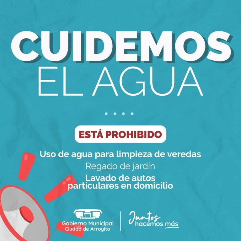 Cuidado del agua en Arroyito