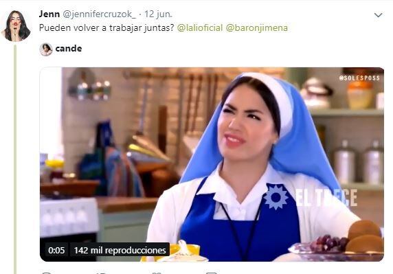 Una usuaria de Twitter le preguntó a Lali Espósito y a Jimena Barón si trabajarían juntas, ¡y dijeron que sí!