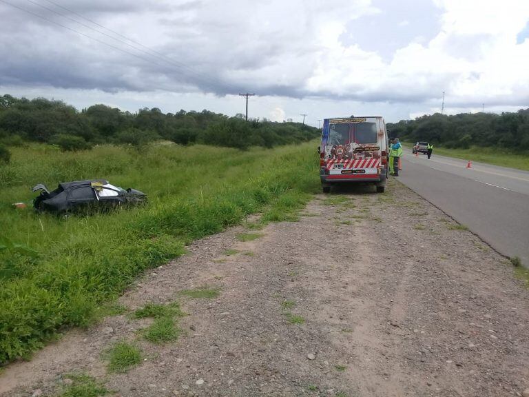 Accidente en Cabeza de Buey. (Policía de Salta)