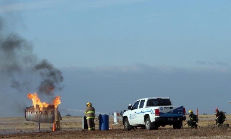 Simulacro de accidente en el Aeropuerto El Plumerillo, Mendoza