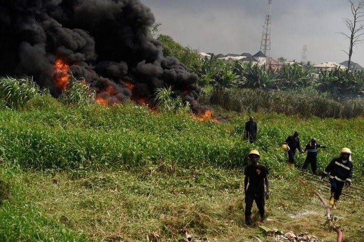 Incendio en Nigeria