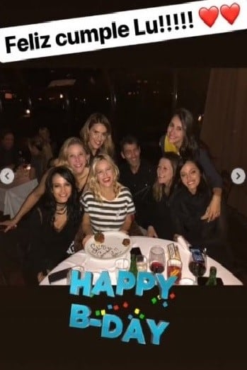 Oriana Sabatini, su hermana y amigas festejaron con la actriz