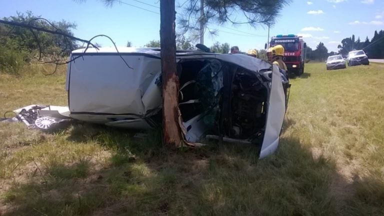 Tres merlinos se accidentaron en la ruta 1 en San Luis.