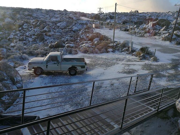 Las fotos de la nieve en las Altas Cumbres este martes 12 de junio.