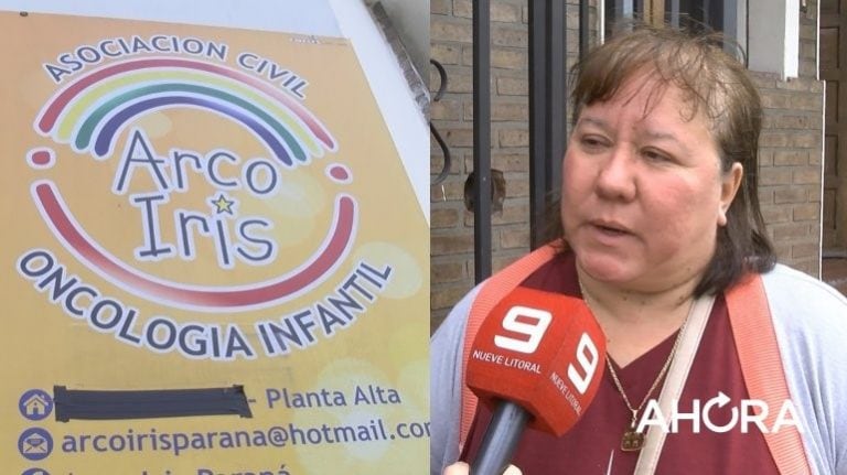 Mirta Sotier, presidente de la Asociación Civil ArcoIris, en diálogo con medios locales.