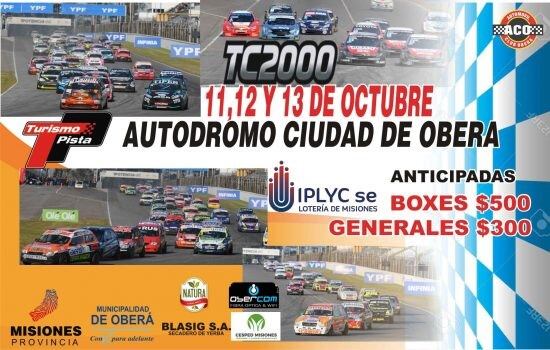 Turismo Pista, por primera vez en el Autódromo de Oberá.