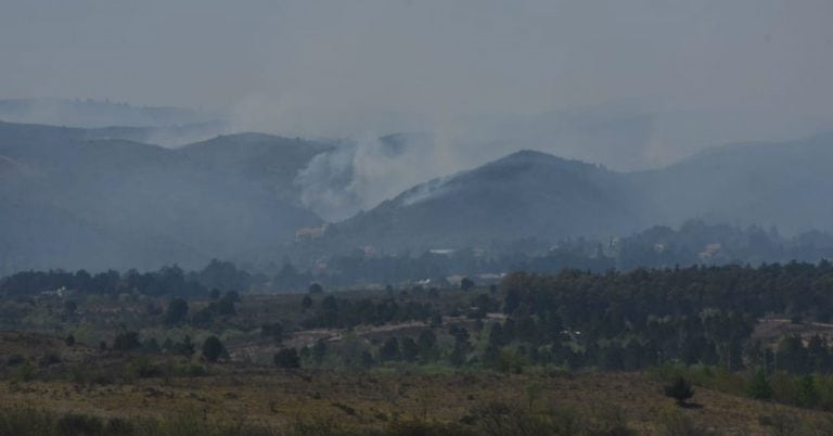 El fuego no da tregua en La Cumbre.