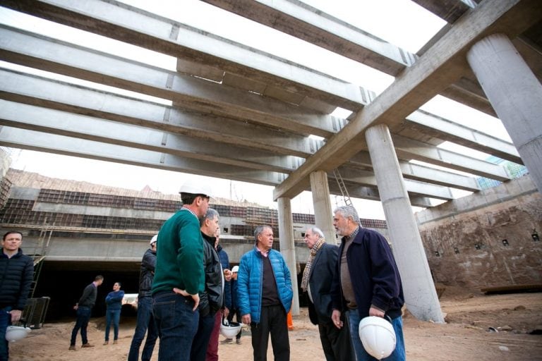 Juan Schiaretti recorrió obras en la Circunvalación este sábado.