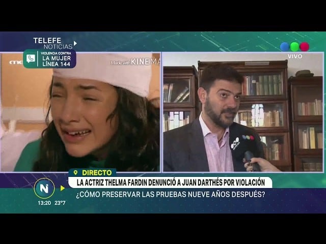 El abogado cordobés trabajó con Thelma Fardín (Telefé).