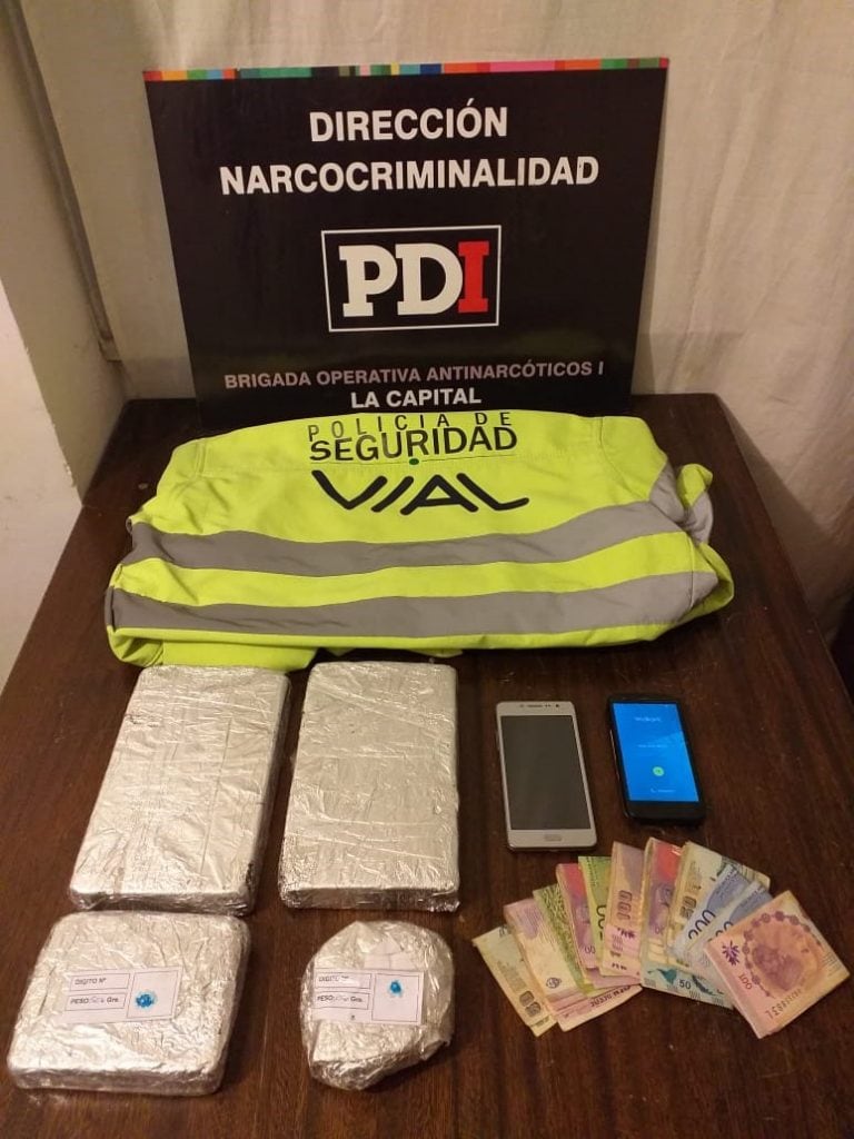 La droga fue peritada por la Brigada Antinarcóticos de la Policía de Investigaciones (PDI). (PSV)